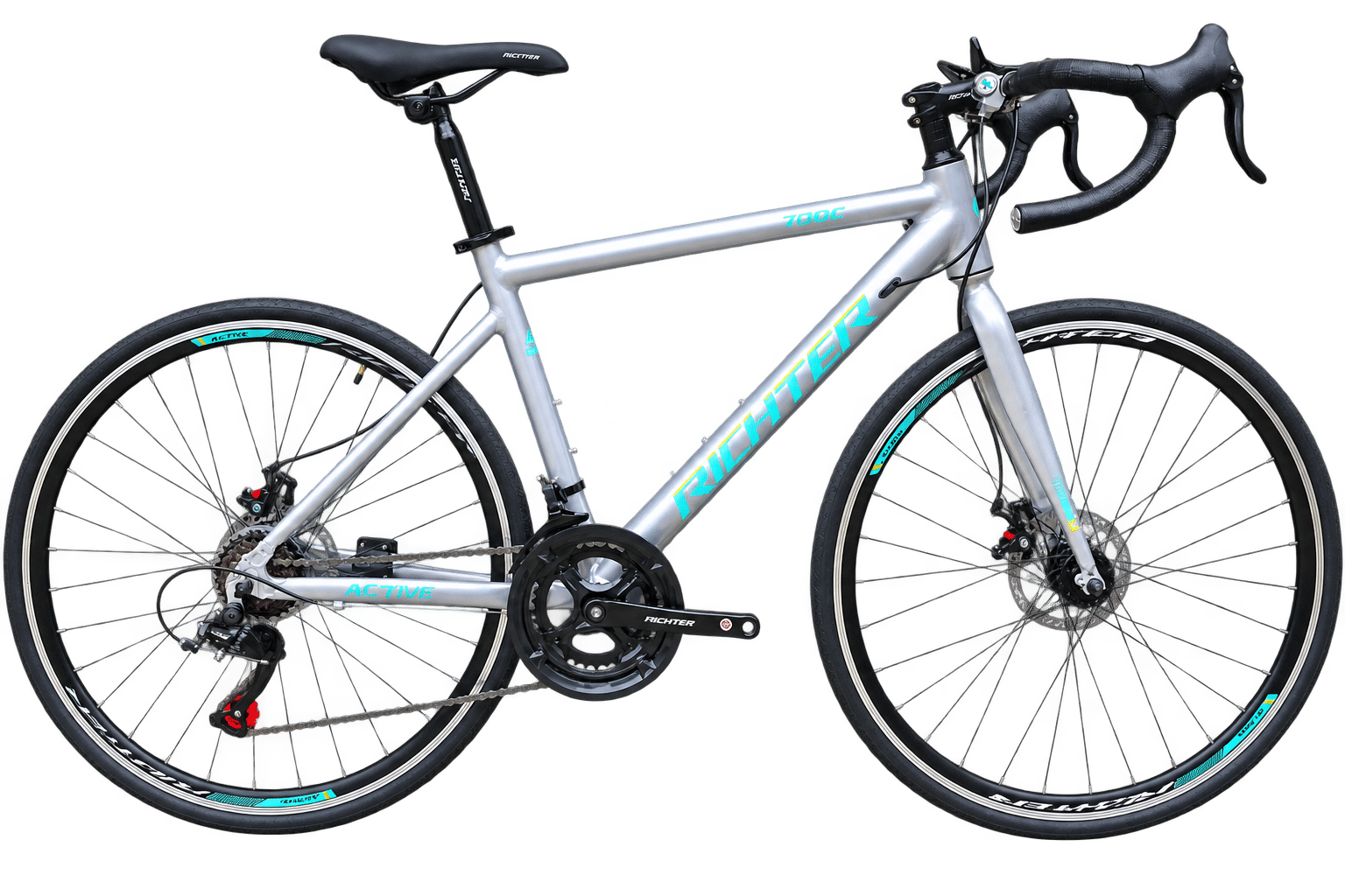 จักรยานเสือหมอบ RICHTER ACTIVE ขนาดวงล้อ 700C ไซส์ 48 สีเงิน_1
